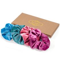 Scrunchies Lolalet Large Soft Velvet para cabelo, pacote com 4 unidades, estilo C
