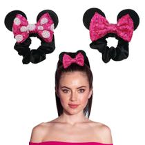 Scrunchies Styla Hair, pacote com 2 unidades, Mouse Ear Velvet para crianças e mulheres Scrunchies Styla Hair, pacote com 2 unidades, Mouse Ear Velvet para crianças e mulheres