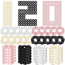 Scrunchies Yuxung Silk Satin 120 peças para mulheres de 10 cm e 4 cores