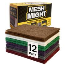Scuff Pads MeshMight 6x9, pacote com 12 unidades de óxido de alumínio
