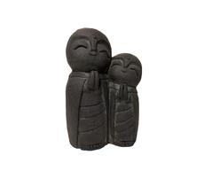 Sculpture Hi-Line Gift Ltd Lucky Japanese JIZO Black