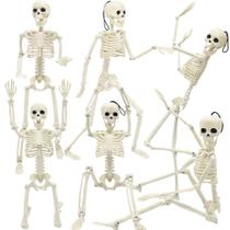 Sculpture WODMAZ Halloween, 16", esqueletos posáveis, pacote com 6