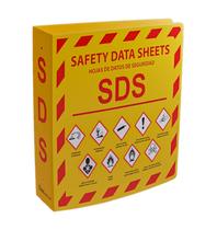 SDS Binder Yellow Safety YS, 1 pacote, 3 anéis, 3 polegadas, 600 folhas SDS Binder Yellow Safety YS, 1 pacote, 3 anéis, 3 polegadas, 600 folhas