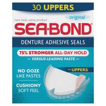 Sea bond adesivo dental fixador de dentaduras superior caixa com 30 unidades