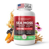 Sea Moss Pills Inner Brightness All-in-1 com Ashwagandha 60 ct