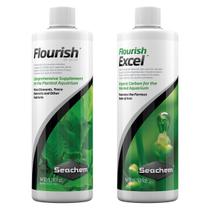 Seachem Flourish 500ml Flourish Excel 500ml Kit Iniciante Aquarista