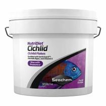 Seachem Ração Nutridiet Cichlid Flakes Probiotics 500g - Un