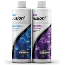 Seachem reef fusion 1 + fusion 2 1l 1 litro ( sistema de equilibrio entre calcio e alcalinidade ) - un