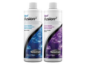 Seachem Reef Kit Fusion 1 500ml + Reef Fusion 2 500ml Suplemento Coral Aquario Marinho Crescimento