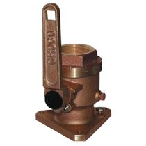 Seacock Groco GROBV750 Bronze Flangeado de Fluxo Total 3/4 NPT