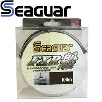 SEAGUAR BARCO FXR Pesca Linha, 100% Fluorocarbono, Original, 100m, 6 LB-12 LB