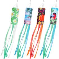 Seasonal Wind Sock Macarrie Set 4 Primavera Verão Outono Inverno