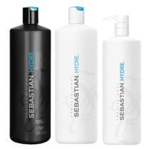 Sebastian Hydre Shampoo 1000ml, Condicionador 1000ml e Máscara 500ml Sebastian Hydre Shampoo 1000ml, Condicionador 1000ml e Máscara 500ml