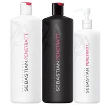 Sebastian Penetraitt Shampoo 1000ml, Condicionador 1000ml e Máscara 500ml