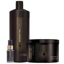 Sebastian Professional Dark Oil Shampoo 1L Mascara 500ml e Oleo Capilar 30ml