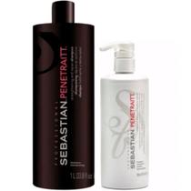 Sebastian Professional Penetraitt Shampoo 1L + Máscara 500Ml Sebastian Professional Penetraitt Shampoo 1L + Máscara 500Ml