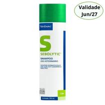 Sebolytic Shampoo 250ml Virbac Dermatite Seborreia Oleosa Para Pet Cães