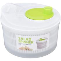 Seca Salada Centrífuga Manual Secador Lava E Seca Folhas Verduras Legumes 3 Litros Completo - Time