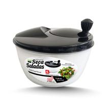 Seca Saladas Secador Centrifuga de Verduras Manual Grande 4 L Preto Seca Saladas Secador Centrifuga de Verduras Manual Grande 4 L Preto