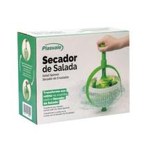Seca Saladas Secador Giratório Verde Branco Plasvale Seca Saladas Secador Giratório Verde Branco Plasvale