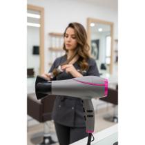 Secador 2100w bivolt jato frio tourmaline cinza potente Secador 2100w bivolt jato frio tourmaline cinza potente