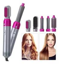 Secador Cabelo Escova Alisadora 5Em1 Eletrico Profissional - Goldenmix