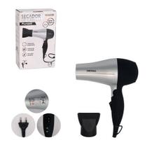 Secador Cabelo Portátil 1200W Bivolt Compacto Leve Viagem Secagem Rápida Cinza Secador Cabelo Portátil 1200W Bivolt Compacto Leve Viagem Secagem Rápida Cinza