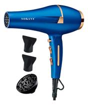 Secador Com Difusor De Cabelos Profissional Ca 127V Azul