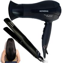 Secador de cabelo 2000w mondial e chapinha profissional