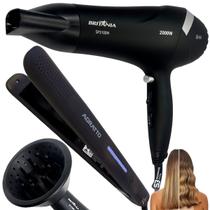 SECADOR DE CABELO 2100W COM DIFUSOR GRANDE E CHAPINHA 230ºC