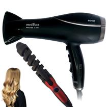 Secador de cabelo 2100w e difusor de cachos e cacheador bivolt e