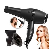 Secador de Cabelo 3 Temperaturas 2 Velocidades Ar Frio Ar Quente 2000W Potente Secador de Cabelo 3 Temperaturas 2 Velocidades Ar Frio Ar Quente 2000W Potente