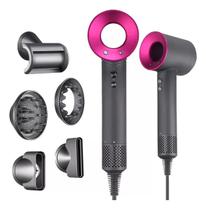 Secador De Cabelo 5 Em 1 Supersonic Hair Dryer 110v - A591 Cor Preto