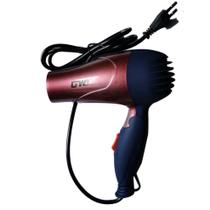 Secador de cabelo, alça dobrável, 1500W, 2 velocidades, compacto, portátil