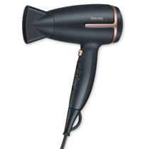 Secador de Cabelo Beurer HC25 Ionic 1600W - Anti-Frizz e Portátil - Preto/Rosa