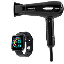 Secador De Cabelo Britania 1200w Ion Mini Dobravel Viagem Travil Com Acessórios