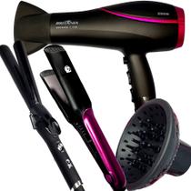 Secador De Cabelo Britania 2100w Profissional Ion Bs22 Difusor Modelador Cacheador Prancha Cerâmica 230ºc