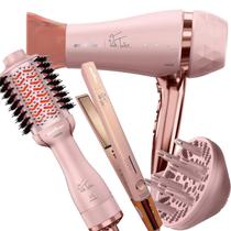 Secador De Cabelo Britânia 2100w Quente Frio Pro Íons Tube Difusor Prancha Titanium 450ºf Esccova 4 em 1