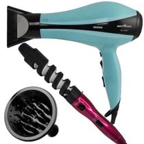 Secador De Cabelo Britania 4000 Tourmaline Ions 2000w Ar Quente E Frio Difusor Modelador Cachos Duo