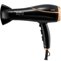 Secador de Cabelo Britânia BSC2250 2100W Tourmaline Íon 3 Temperaturas 2 Velocidades Preto Bivolt
