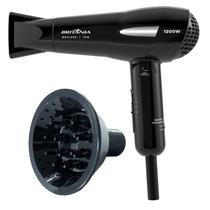 Secador De Cabelo Britania Ion 1200w Dobravel Viagem Com Difusor De Cachos