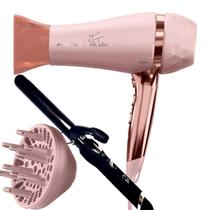 Secador De Cabelo Britania Profissional 2100w Ions Tourmaline Ar Quente Frio Bivolt Com Difusor Cachos Modelador Cacheador Frizz
