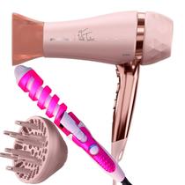 Secador De Cabelo Britania Profissional 2100w Ions Tourmaline Ar Quente Frio Bivolt Com Difusor Cachos Modelador Cacheador Nova