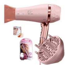 Secador De Cabelo Britania Profissional 2100w Ions Tourmaline Ar Quente Frio Bivolt Com Difusor de Cachos Acessórios