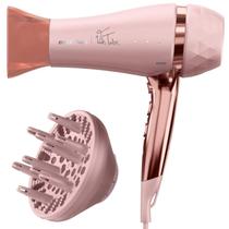 Secador De Cabelo Britania Profissional 2100w Ions Tourmaline Ar Quente Frio Bivolt Tubi Com Difusor Cachos