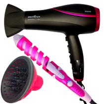 Secador De Cabelo Britania Profissional 2100w Ions Tourmaline Ar Quente Frio Bs22 Difusor Cachos Modelador Cacheador Nova