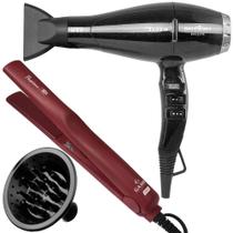 Secador De Cabelo Britania Profissional 2400w Salão Power Ar Quente Frio Difusor Cachos Prancha Gama Italy Ceramica 430ºf Passione