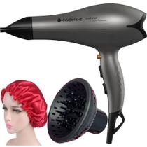 Secador De Cabelo Cadence Profissional 2000w Ions Ar Quente Frio Com Difusor De Cachos RTE