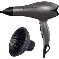 Secador De Cabelo Cadence Profissional 2000w Ions Ar Quente Frio Com Difusor De Cachos