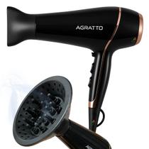 Secador de cabelo com difusor de cachos grande potente 1900w